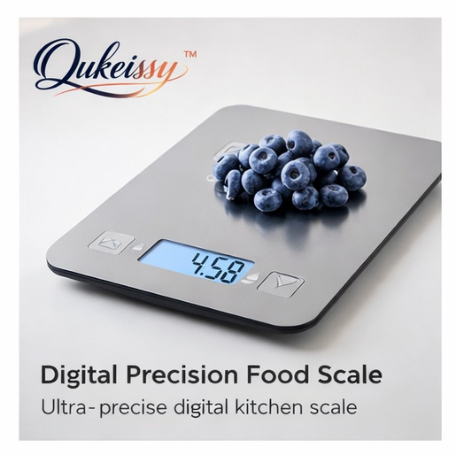 Qukeissy™ Digital Precision Food Scale, Digital kitchen scale, Precision food scale, Luxury food scale, Modern food scale